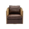 NicBex Accent Chair with Comfortable Foam Cushion,Modern Swivel Barrel Chair,Club Chair for Bedroom,Reading Room - 4 of 4