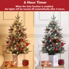 3ft Pre-Lit Christmas Tree,Artificial Christmas Trees,Snow Flocked Prelit Xmas Tree with Base,Timer Function,for Indoor Outdoor Decoration - 3 of 4