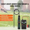 VEVOR Subterranean Wire Locator, Up to 6.5 FT Detection Depth, Earphone-Included Cable Tracer and Break Detector, 3280 FT Detection Range, Black - 3 of 4