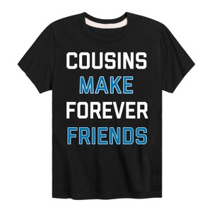 Boys' - Instant Message - Cousins Make Forever Friends Short Sleeve Graphic T-Shirt - 1 of 4