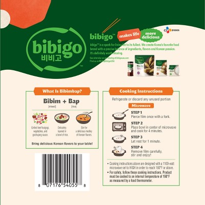 Bibigo Frozen Beef & Vegetable Bibimbap - 10oz