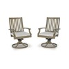 Signature Design by Ashley Rainier Ranch Outdoor Swivel Chairs with All-Weather Cushions, Set of 2, Beige - 2 of 4