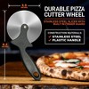 NutriChef Durable Pizza Cutter Wheel - Stainless Steel Slicer with Built-in Finger Guard (Compatible with NutriChef Model Number: NCPIZOVN) - 2 of 3