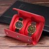 Unique Bargains Leather Travel Single Watch Roll Storage Box - 4 of 4