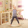 Costway Wooden Wobble Balance Board Kids Adult 15.5'' wider Rocker Board Toy 660LBS - 3 of 4