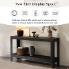 Okak 2-Tier Vintage Wood Console Table with Distressed Wood Veneer,Elegant Minimalist Entryway Table for Foyer,Hallway,Living Room - 4 of 4