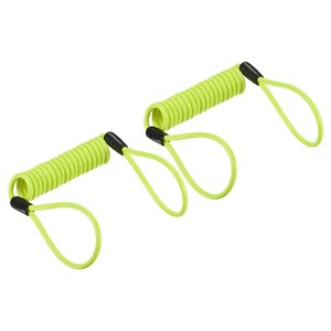 Unique Bargains Steel Spring Luggage Locking Security Cables with Double Loops 2 Pcs - 1 of 4