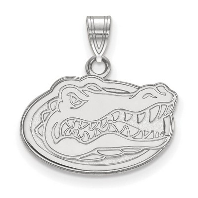 Black Bow Jewelry 14k White Gold Florida Gators NCAA Small Pendant