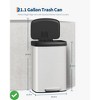 80L/21 Gallon Trash Can - Large Kitchen Garbage Can w/Liner Rim Rustproof Step-on Metal Waste Bin - 2 of 4