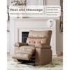 GustoWave Oversized Recliner Chair, Large Manual Recliner Sofa for Adults, Lazy Chair PU Leather 1.5X Sponge Filling with Massage & Heat - 3 of 4