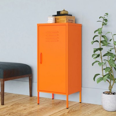 VidaXL Storage Cabinet Orange 16.7"x13.8"x40" Steel