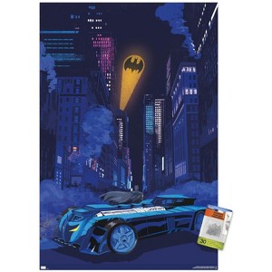 Trends International DC Comics - Batman - Skyline Bat Signal Unframed Wall Poster Prints - 1 of 4