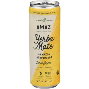 Amaz Yerba Mate Lemon Ginger - Pack of 12 - 12 fo - 1 of 1