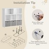 GOTGELIF Kids Bookshelf & Toy Storage Organizer - Solid Wood, 3-Tier Rack, 5 Cubbies & 3 Drawers - 3 of 4
