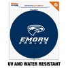 Emory University Primary Logo Automotive Car Window Locker Circle Bumper Sticker - 2 of 4