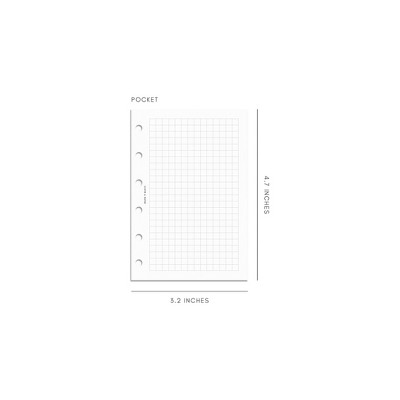 Cloth & Paper A5 Graph Note Planner Inserts