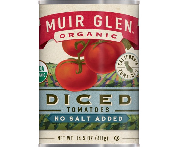 Muir Glen&#174; Organic Diced Tomatoes No Salt Added 14.5oz