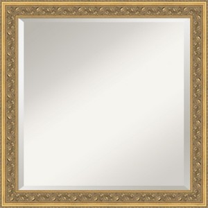 Amanti Art Carter Dark Gold Beveled Wood Framed Bathroom Vanity Wall Mirror - 1 of 4