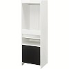 Kings Brand Furniture - Anne 2-Shelf Kids Bookshelf Bookcase with Drawer, Toy Storage Playroom Organizer, White - 3 of 4