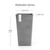 Ecopots Rotterdam Durable Modern Square Indoor/Outdoor Recycled-Based Composite Flower Planter - 3 of 4