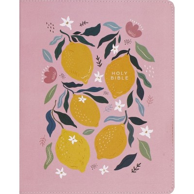 Niv, Journal the Word Bible (Perfect for Note-Taking), Double-Column, Leathersoft, Pink, Red Letter, Comfort Print - (NIV Journal the Word Bible)