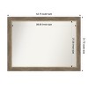 Amanti Art Driftwood Tan Non-Beveled Wood Framed Bathroom Vanity Wall Mirror - 3 of 4