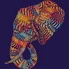 Junior's Design By Humans Elephant (Majestic) By kase T-Shirt - 2 of 3