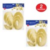 Beistle Gold Foil "90" Birthday Cutouts, 4¾"-11¾", Pack of 12 - 2 of 4