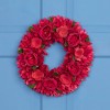Northlight Rose Floral Wooden Spring Wreath - 14" - 2 of 4