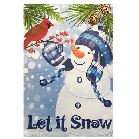 Personalized Indoor/Outdoor Let It Snow Mat - 27 X 18