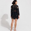 Lands' End Women's Long Sleeve Lace Mini Swim Cover-Up Dress - 2 of 4