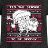 Girls' - SpongeBob SquarePants - Spongebob Xmas Sweater Fitted Short Sleeve Graphic T-Shirt - 2 of 4