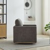 CAVINAS 360 Degree Swivel Chair, Square Accent Chair, Upholstered Single Sofa Chair, Lounge Armchair for Living Room Bedroom Apartment Nursery - 3 of 4