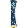 Memoi Women's Aquarius Zodiac Sign Crew Socks Dark Teal 9-11 - 2 of 4