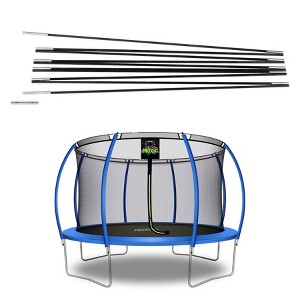 Moxie Fiber Glass Rods Replacement for Top-Ring Enclosure, Fits Moxie Round Trampoline with fully Curved Poles - 1 of 3