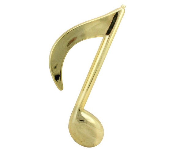 Mark Roberts Products 12" Musical Eighth Note Christmas Ornament - Glamourous Gold