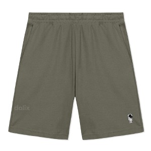 Dalix Astronaut Gym Short Sport Embroidered Casual Pocket Mesh Drawcord Waist Mens - 1 of 4