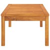 vidaXL Garden Coffee Table Natural acacia wood Solid acacia wood Medium - 3 of 4