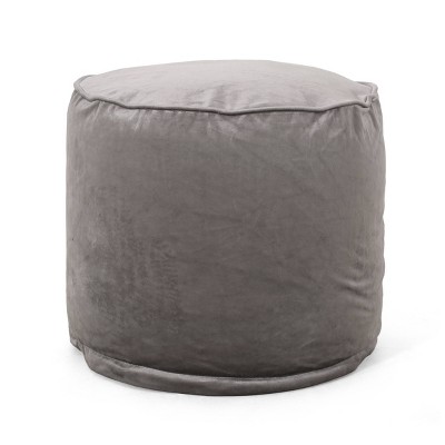 Gwinnett Modern Velveteen Cylinder Pouf - Christopher Knight Home