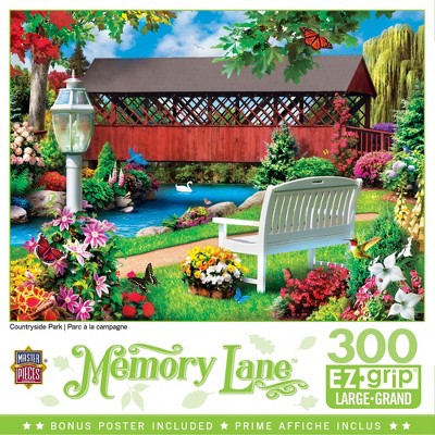 MasterPieces Memory Lane Puzzles Collection - Country Park 300 Piece EZ Grip Jigsaw Puzzle