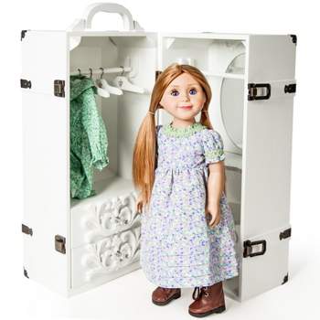 Amazing Girls 18 inch Doll Closet - Wardrobe Storage Cabinet ( E –  Adora