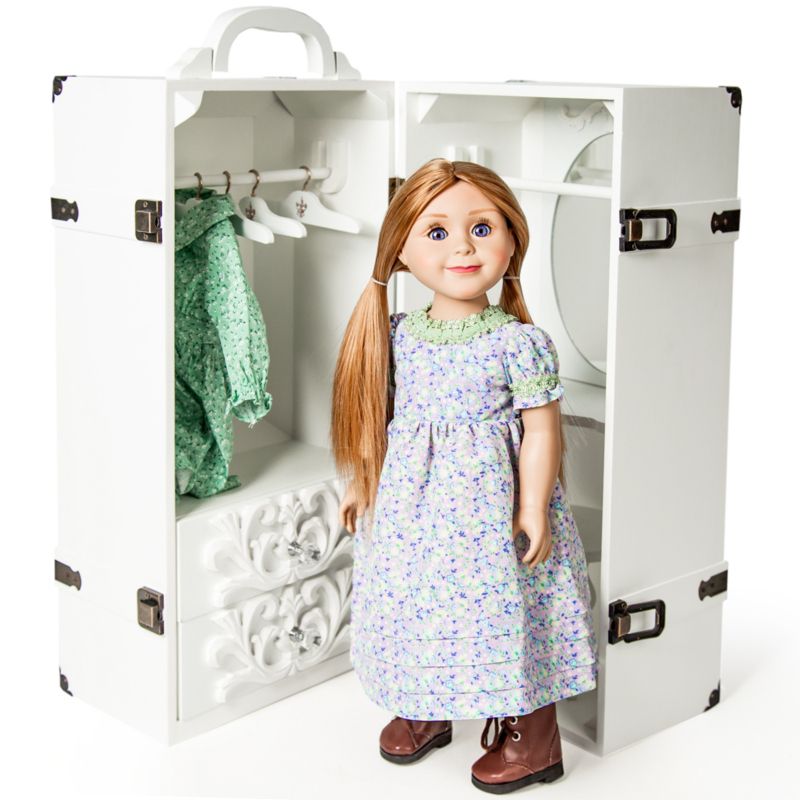 The Queen's Treasures 18 Inch Doll Furniture,Clothes Storage Trunk Case, 1 of 10