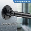 LunaLulinlk Shower Curtain Rod, 29-94 Inches, Adjustable Black Steel Shower Rods for Bathroom - 2 of 4