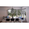 Urban Ambiance Luxury Farmhouse Chandelier 25.25''H x 20.875''W,  Black Oak Finish,  Bairnsdale Collection, UHP4123 - 2 of 4