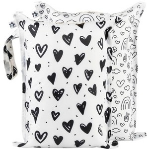 Tiny Twinkle Mess-Proof Waterproof Washable Baby/Toddler Wet Bags for Diapers, Swimsuits and Travel - 1 of 4