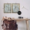 Stupell Industries Autumnal Birch Trees 2pc Floating Frame Art Set, Gold, 17" x 21" - 3 of 4