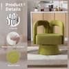 CAVINAS Boucle Swivel Accent Chair with Curved Backrest,Modern Upholstered Swivel Living Room Chairs,Reading Chairs for Living Room - 4 of 4