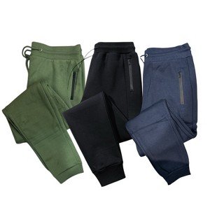 Mens 3 Pack Fleece Joggers Ultra Soft - 1 of 4