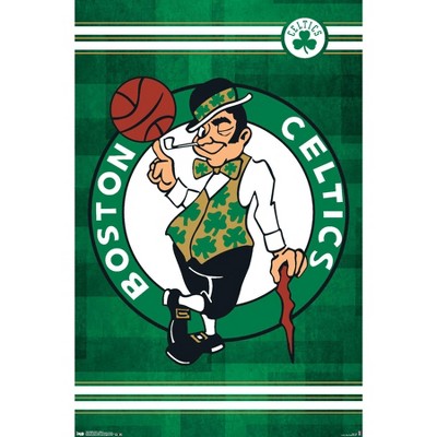 Trends International Nba Boston Celtics - Logo 14 Framed Wall Poster ...