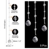 Unique Bargains Acrylic Round Bead Crystal Garland Strands for Wedding Decor 5 Pcs - 2 of 4
